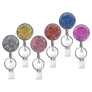 Nieuwe Stijl Nurse Badge Reel Met Bling Strass Intrekbare Badge Houders