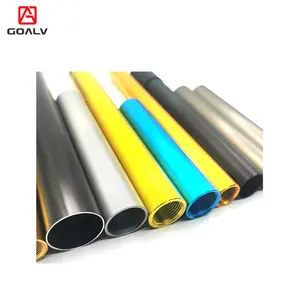 Manufacturer Colourful 6061 Thin Wall Aluminum Profile Tube Aluminium Square Tube Base