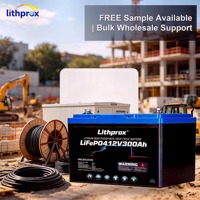 Batteria Industriale LiFePO4 12V 300AH con 6000 Cicli, Nuova Tecnologia LiFePO4 per Carrelli Elevatori Laterali, Certificata UN38.3 MSDS IP67, Design Personalizzato