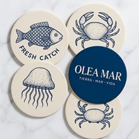 Sous-verres écologiques faits à la main en pâte à papier épaisse non toxique, 90 mm de diamètre, 1,5 mm d'épaisseur, absorbants et jetables