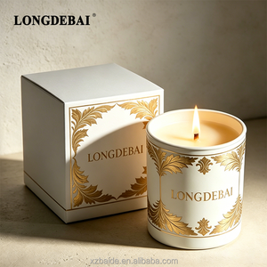Venta al por Mayor de Recipientes Redondos de Vidrio Ámbar para Velas de 4oz, 10oz, 12oz, 14oz y 8oz, Frascos de Vidrio Vacíos para Velas con Tapa - Product Image 6