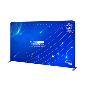 Customized Tension Fabric Trade Show Wall Banner Backdrop Stand Pop UP Display
