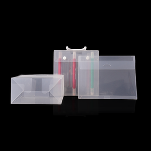 Scatola Regalo Rettangolare Personalizzabile in PP PVC Riciclato Ecologico per Alimenti, Artigianato, Cancelleria con Rivestimento UV e Verniciatura - Product Image 2