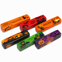 Jouet Squishy Bâton de Beurre Halloween 13,5 cm, à Remontée Lente, Texture Douce et Humide, Jouet Sensoriel Anti-Stress à Presser pour Enfants et Adultes