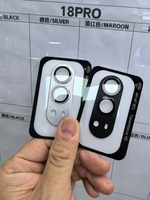 Protecteur d'objectif de caméra de téléphone intégré HD AR+AF pour iPhone Duo, cadre en alliage d'aluminium, verre trempé résistant aux rayures