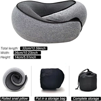 2025 Nueva almohada de viaje personalizada esencial para viajes aéreos almohada de espuma viscoelástica en forma de U adecuada para el sueño y el descanso de adultos