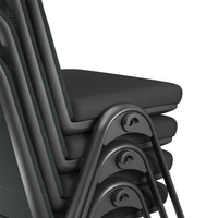 Chaise de bureau avec tablette d'écriture Chaise de laboratoire de formation scolaire en maille durable Chaise de travail
