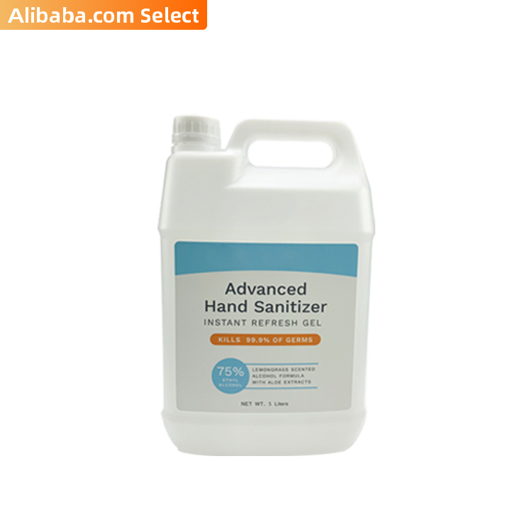 Дезинфицирующее средство для рук на выбор Alibaba, 5 л, 75% спиртовой антибактериальный гель, стандарт США (2 шт. в коробке)