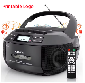 เครื่องเล่นซีดีพกพาอเนกประสงค์ พร้อมเครื่องบันทึกเทปคาสเซ็ต วิทยุ FM บลูทูธ ช่องเสียบ USB SD สเตอริโอ บูมบ็อกซ์ สำหรับนักเรียน นักศึกษา และใช้ในบ้าน - Product Image 1