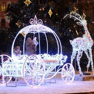 <span class=keywords><strong>Decoración</strong></span> Navideña Personalizada Impermeable IP68, Motivo <span class=keywords><strong>de</strong></span> Reno, Trineo <span class=keywords><strong>de</strong></span> Santa Claus y Renos en 3D <span class=keywords><strong>de</strong></span> Tamaño Real con Luces LED <span class=keywords><strong>para</strong></span> Exteriores - Product Image 4