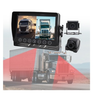 Monitor Video LCD da 7 Pollici per Veicoli e Camion, Kit Telecamera Retromarcia per Furgoni, Autobus, Camper, <span class=keywords><strong>DVR</strong></span> AHD <span class=keywords><strong>1080P</strong></span>, Sistema Split a 2 Canali - Product Image 1