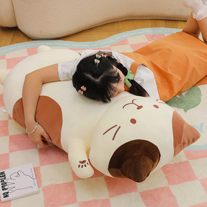 Nouvelle peluche en forme de chat au <span class=keywords><strong>fromage</strong></span>, coussin long, jouet pour enfants, idéal pour la vente en gros et les occasions de cadeaux - Product Image 3