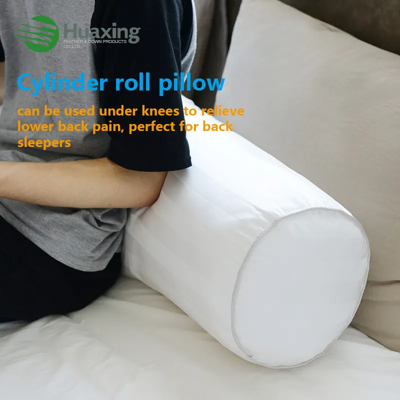 100% cotton cover Sofa Cushion Long bed pillow round tube bolster pillow