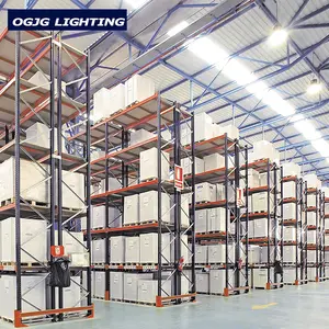 Iluminación industrial lineal highbay, luces led de 100W, 150W, 200W y 240W, almacén de fábrica