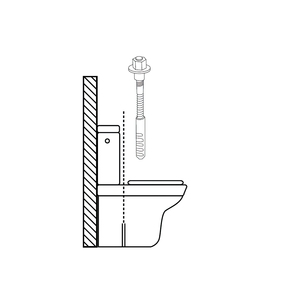 Kit di fissaggio per WC 5x75 mm. Bicromato (2 Pezzi) - Product Image 2