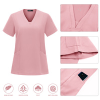 Tenue médicale d'été unisexe pour le commerce extérieur : Blouse fine à manches courtes pour bloc opératoire