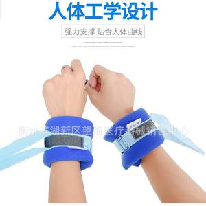 Correa de sujeción para muñeca azul, cinturón de fijación cómodo para uso en fitness y cuidado de la salud - Product Image 2