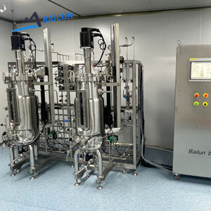 Sistema de Biorreactor Encamisado de 50L, Fermentador de Acero Inoxidable con PLC y Precio para Aplicaciones de I+D en Laboratorio, Control de PH/DO - Product Image 1