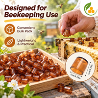 Base de coupelle royale avec cage de protection pour larves d'abeilles reines – Équipement apicole