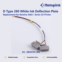 Plaque de Déflexion d'Encre Blanche de Type D DB36703-280 Ratopink, Remplacement pour Imprimante CIJ Série A&A+ Domino