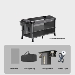 Tienda <span class=keywords><strong>de</strong></span> campaña moderna con mosquitera para <span class=keywords><strong>cuna</strong></span> lateral, <span class=keywords><strong>cuna</strong></span> <span class=keywords><strong>de</strong></span> <span class=keywords><strong>viaje</strong></span> grande y plegable para recién nacidos y bebés para dormitorio, comedor y uso escolar - Product Image 3