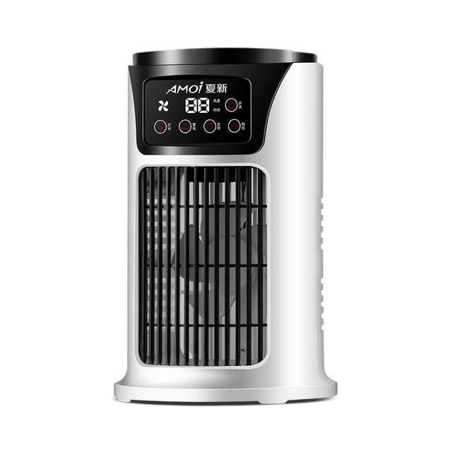 New Portable air Conditioner Fan, Mini Evaporative air Cooler, with 7-color LED Lights,, Suitable for Your Desk
