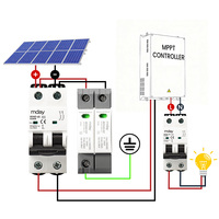 Mday T1 + T2 MDH6.25 3P 1000V 20KA DC SPD Parafoudres pour systèmes solaires de protection contre la foudre 20KA DC Types de parafoudres