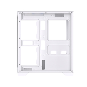 Lovingcool Caixa do PC computador central torre Alta Fluxo de Ar Perfurado Vidro Temperado Frente / Side Painel <span class=keywords><strong>Gamer</strong></span> Case - Product Image 5