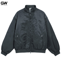 Blouson bomber unisexe coupe ajustée réversible imperméable coupe-vent pour homme, style streetwear hiver, uniforme en polyester