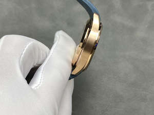 2025 Vente chaude montre mécanique haut de gamme pour hommes avec bague en or et cadran bleu et montre multifonction Phase de lune - Product Image 4