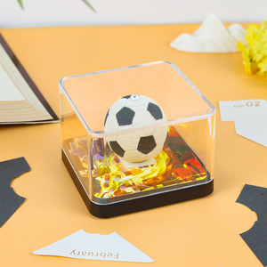 Logo personnalisé papier d'art artisanat 3D bloc-notes <span class=keywords><strong>calendrier</strong></span> de bureau avec tennis basket-ball ballons de football cadeau d'anniversaire pour hommes garçons - Product Image 4