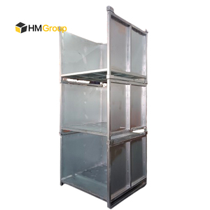 Carretilla elevadora de almacén de buena calidad, transporte de metal, jaula de acero apilable resistente, carpat stillage - Product Image 2