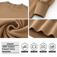 Robe Sweatshirt Longue Col Rond Vintage Femme SS26D104 380 GSM 100% Coton Lavé Impression Personnalisée