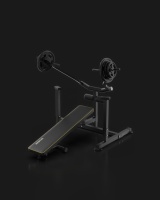 Rack à squats avec banc d'haltères pliable, équipement de gymnastique à domicile, musculation, musculation, haltérophilie, vente en gros