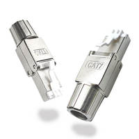 Câble Ethernet de terrain 8P8C sans outil Cat 7 FTP blindé Cat6a Cat7 Connecteur RJ45 Modulaire sans outil