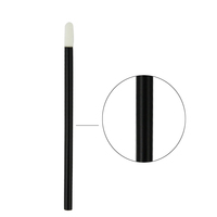 Applicateur de gloss à lèvres jetable avec embout en silicone floqué et manche en plastique – Outil cosmétique