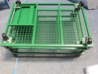 Carrito de limpieza de empuje manual de hierro y Metal de cuatro ruedas duradero OEM Carro de herramientas de limpieza de taller personalizable para sitios de construcción