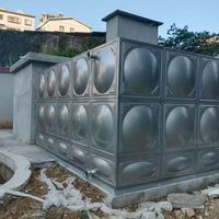 Réservoir d'eau en acier inoxydable 304 avec une capacité de 1000 L/heure pour les hôtels et les fermes Garantie de 3 ans