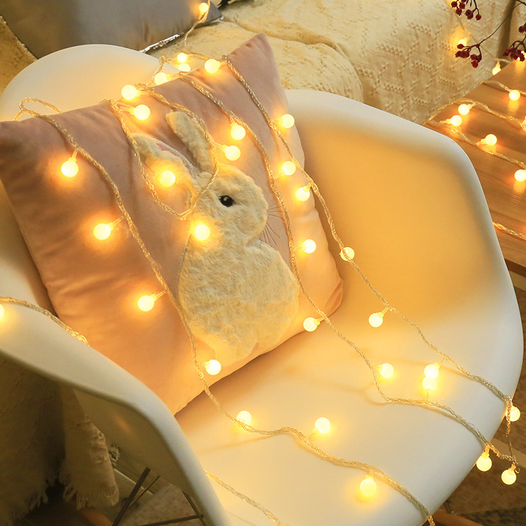 Snow led lanterns string of Christmas tree lights USB battery compartment lights outdoor lamp festival lamp series