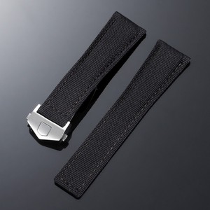 Correa de Reloj de Nailon y Cuero de 20mm 22mm, Correa de Lona de Liberación Rápida, Correa de Repuesto Duradera y Transpirable para Reloj Deportivo - Product Image 4