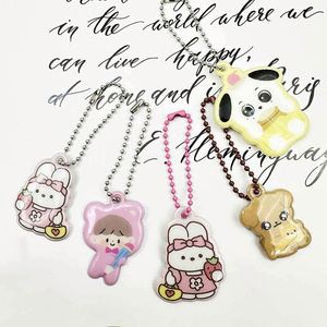 High Quality Wholesale Custom Pvc Bubble Cotton Pendant Cute Bear Animal Keychain Earphone Bag Sponge Pendant - Product Image 2