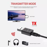 Adaptateur émetteur et récepteur 2 en 1 pour voiture Bt 5.0 sans fil 3.5mm AUX lecteur Mp3