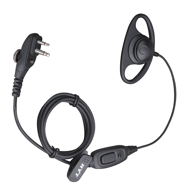Hytera EHM15-A D-Type Headphone PTT-IN-LINE MIC VOX Capability Earpiece for Walkie Talkie TC508/BD50X/BD55X/BD61X/PD40X/PD41X