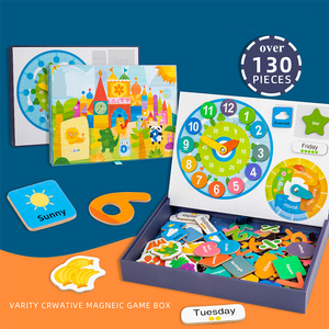 Enfants Intelligence Jouet Dessin Animé Papier <span class=keywords><strong>3D</strong></span> <span class=keywords><strong>Puzzle</strong></span> Magnétique Doux Jouet Papier <span class=keywords><strong>Horloge</strong></span> - Product Image 5