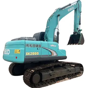 Excavadora japonesa usada pesada de 20 toneladas Kobelco SK200 máquina de segunda mano excavadora multifunción Kobelco SK200 usada