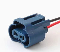 Connecteur de phare automobile étanche 9005 avec base de douille d'ampoule, prise de lampe grande taille et contact en cuivre, boîtier en PC