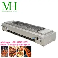 Automatico elettrico rotativo yakitori griller macchina, doner kebab macchina griglia, satay spiedo grill elettrico