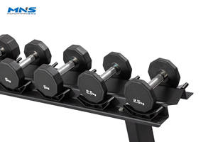 Haltères en TPU à 10 pans avec logo personnalisé, prix abordable, équipement de gym commercial en TPU, haltères de gym à 10 angles - Product Image 4