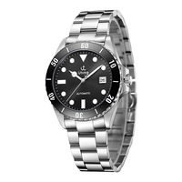 Montre mécanique automatique de luxe pour homme, bracelet en acier inoxydable, étanche 50M, calendrier, montre-bracelet décontractée pour affaires
