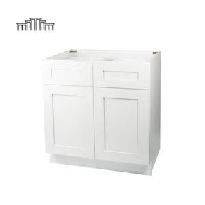Американский Стандартный кухонный шкаф белого цвета кухонные шкафы с разборной упаковкой от вьетнамской фабрики